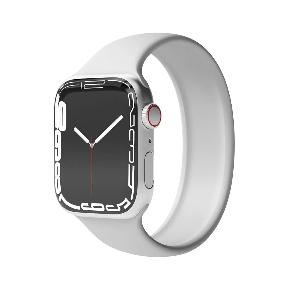 Watch Straps Solo Loop - Armband für Apple Watch, Gr. S, 40mm + 41mm + 42mm, Light Gray