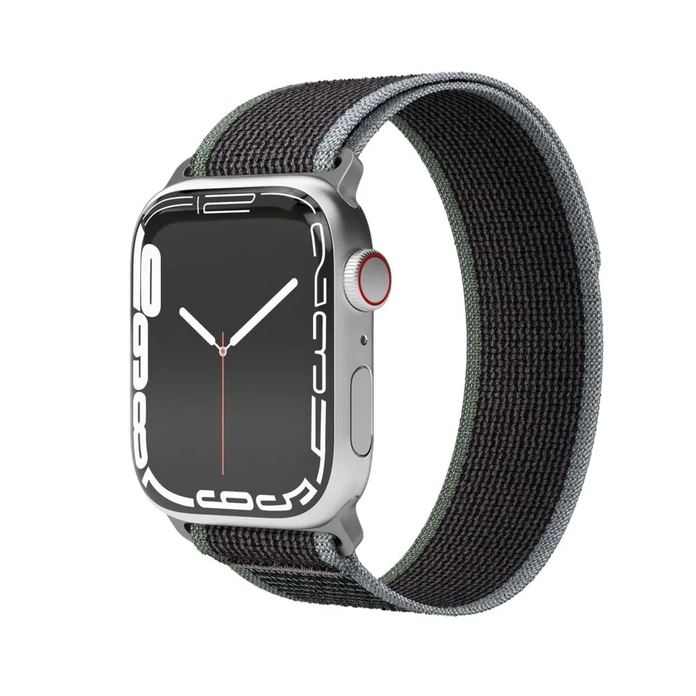 Watch Straps Trekking Loop - Armband für Apple Watch, 44mm + 45mm + 46mm + 49mm, Blue Black