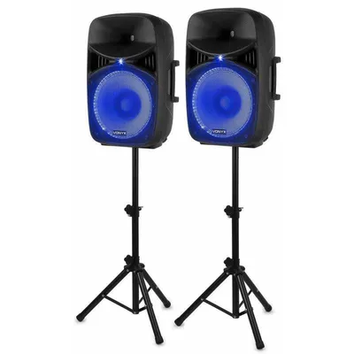 Soundsystem Vonyx VPS152A 500W RMS Bluetooth USB LED Mikrofon Stative