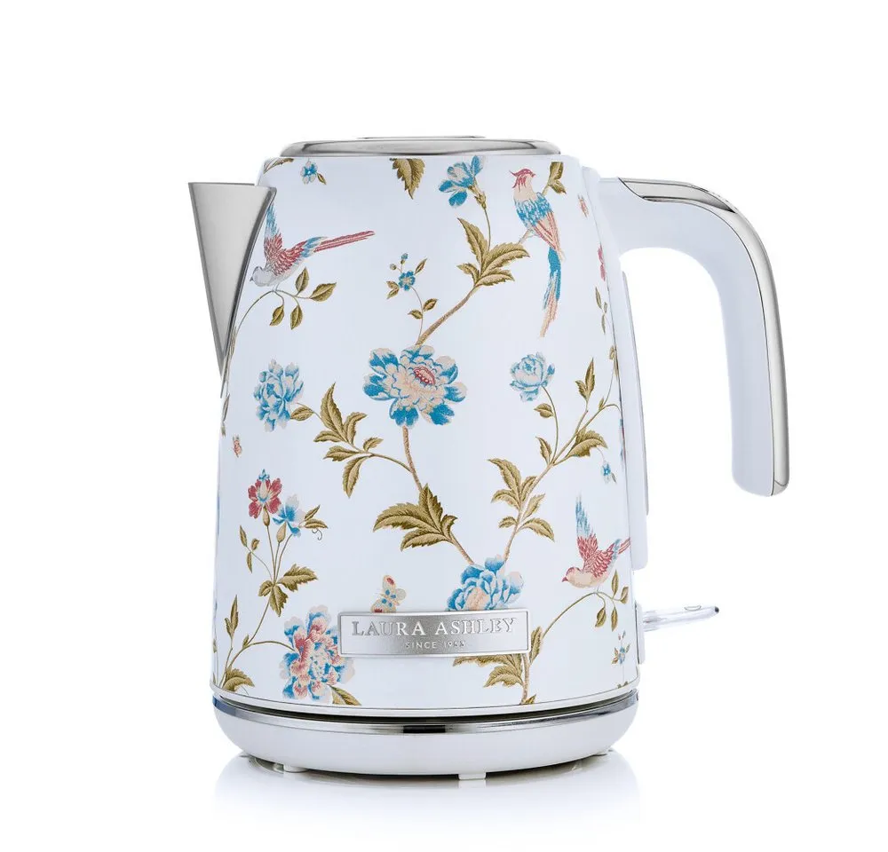 VQ Wasserkocher Laura Ashley Wasserkocher 1,7L, 2200W, kabellos – Elveden White VQ, 1.7 l, 2200 W
