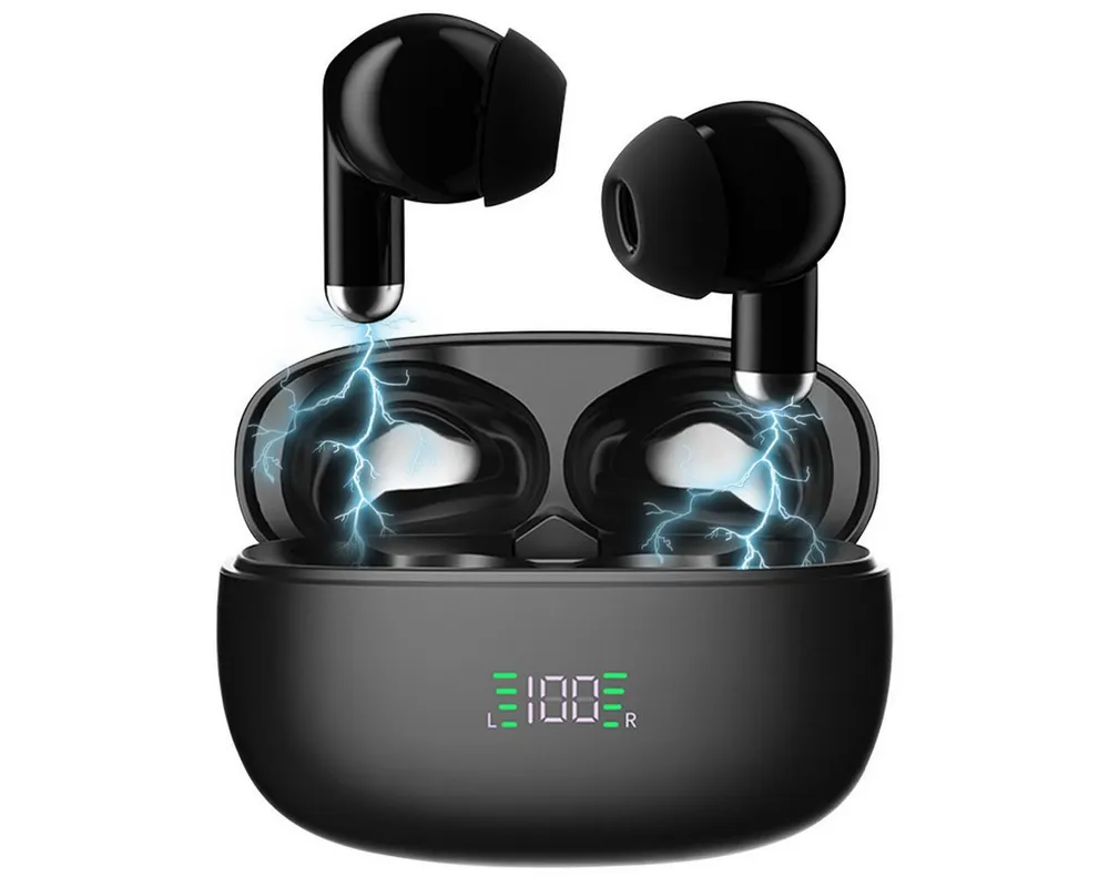 VSIUO 2026 Neue In Ear Kopfhörer Kabellos Bluetooth 5.3 mit 4 Mikrofon Bluetooth-Kopfhörer (HiFi Stereo, LED-Anzeige, USB-C, IP7 Wasserdicht Ohrhörer, Wireless Earbuds)