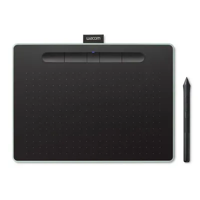 Wacom Intuos M Bluetooth Grafiktablett Schwarz, Grün 2540 lpi 216 x 135 mm USB/Bluetooth