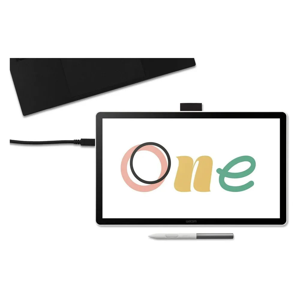 Grafiktablett Wacom One 14 Kabelgebunden 2540 LPI USB Stift 4096 Stufen