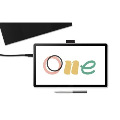 Grafiktablett Wacom One 14 Kabelgebunden 2540 LPI USB Stift 4096 Stufen