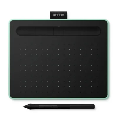 Wacom Intuos S Grafiktablett Schwarz, Grün 2540 lpi 152 x 95 mm USB/Bluetooth