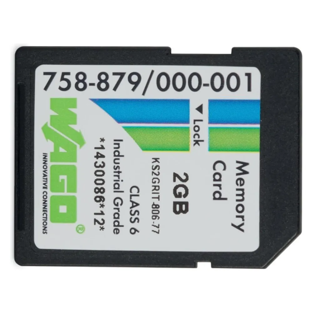 Wago 758-879/000-001 - 2 GB - SD - NAND - 20 MB/s - 17 MB/s - Schwarz
