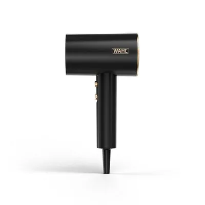 Ionen Föhn Wahl Ionic Flow 2100W 2 Temperaturstufen 2 Geschwindigkeiten Diffusor Schwarz Gold
