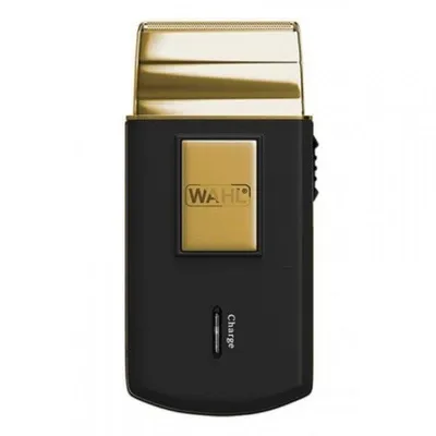 Elektrorasierer Wahl Travel Shave Gold Edition Kabellos 45min Trockenrasur Ersatzklinge