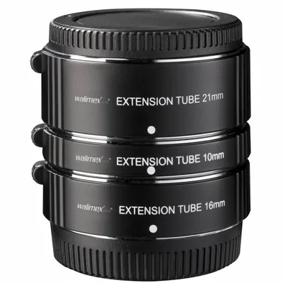 Walimex Pro Extension Tube Set 10/16/21mm Verlängerungsringe für Fuji X