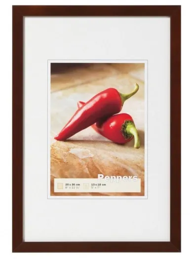 Walther Holzrahmen BP030N Peppers 20x30 nussbaum