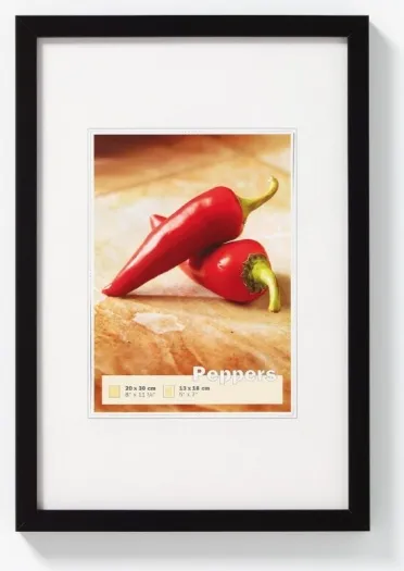 Walther Holzrahmen BP045B Peppers 30x45 schwarz