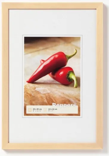 Walther Holzrahmen BP045V Peppers 30x45 polarweiss