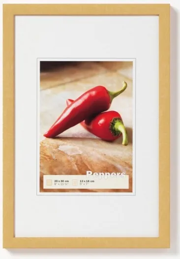 Walther Holzrahmen BP050G Peppers 40x50 gold