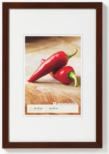 Walther Holzrahmen BP050N Peppers 40x50 nußbaum