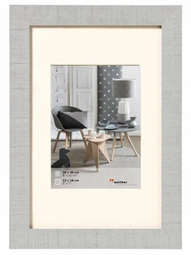 Walther Holzrahmen HO030X Home 20x30cm hellgrau