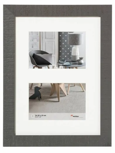 Walther Galerie HO215D Home 2x 10x15cm grau