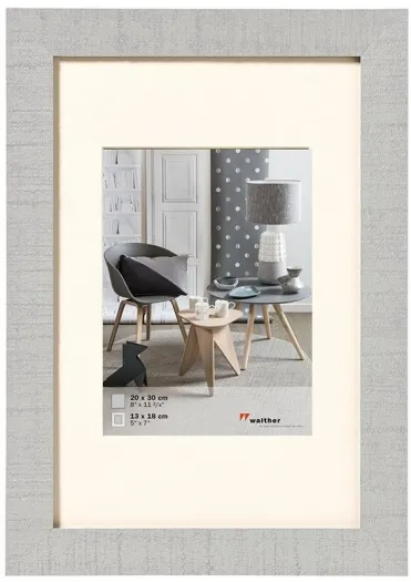 Walther Holzrahmen HO520X Home 15x20cm hellgrau
