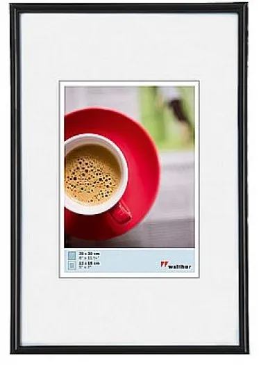 Walther Kunststoffrahmen KB040H Galeria 30x40cm schwarz