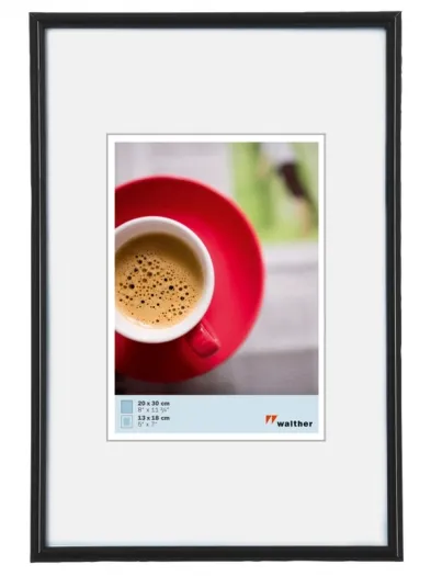 Walther Kunststoffrahmen KB045H Galeria 30x45cm schwarz
