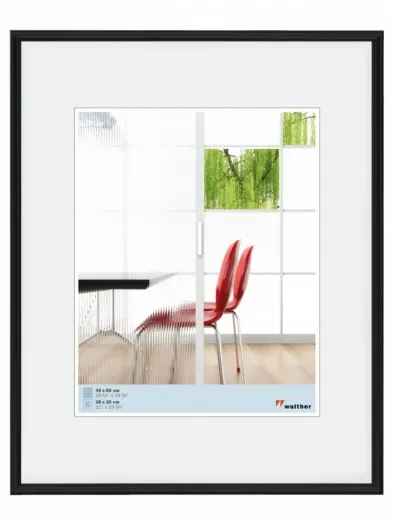 Walther Kunststoffrahmen KB050H Galeria 40x50cm schwarz