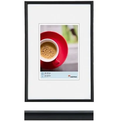 Walther Kunststoffrahmen KB130H Galeria 21x30cm schwarz