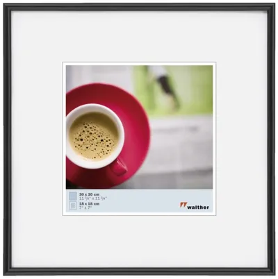 Walther Kunststoffrahmen KB330H Galeria 30x30cm schwarz