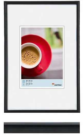 Walther Kunststoffrahmen KB430H Galeria 24x30cm schwarz