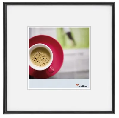 Walther Kunststoffrahmen KB440H Galeria 40x40cm schwarz
