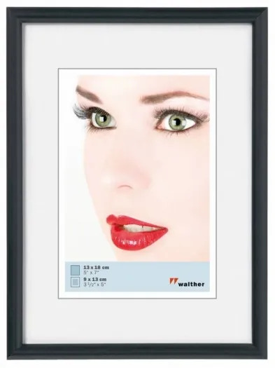 Walther Kunststoffrahmen KB520H Galeria 15x20cm schwarz
