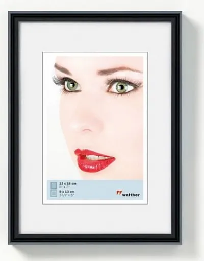 Walther Kunststoffrahmen KB824H Galeria 18x24cm schwarz