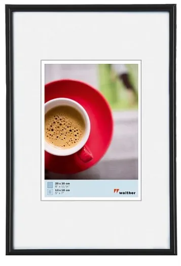 Walther Kunststoffrahmen KB835H Galeria 28x35cm schwarz