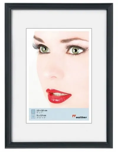 Walther Kunststoffrahmen KB913H Galeria 9x13cm schwarz