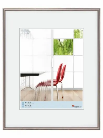 Walther Kunststoffrahmen KD050H Galeria 40x50cm stahl