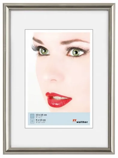 Walther Kunststoffrahmen KD824H Galeria 18x24cm stahl
