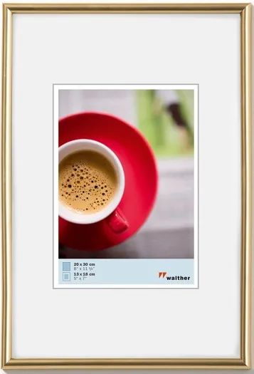 Walther Kunststoffrahmen KG050H Galeria 40x50cm gold