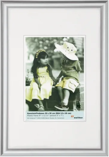 Walther Kunststoffrahmen KP030S Trendstyle 20x30cm silber