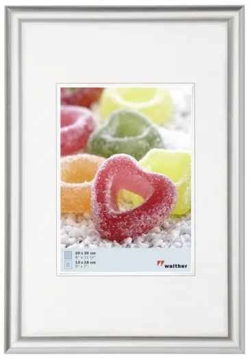 Walther Kunststoffrahmen KP050S Trendstyle 40x50cm silber