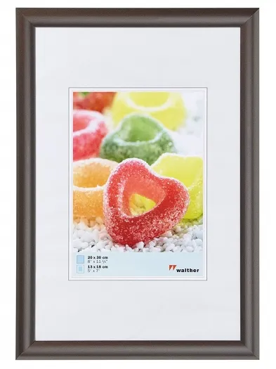 Walther Kunststoffrahmen Trendstyle KP824D 18x24cm stahl