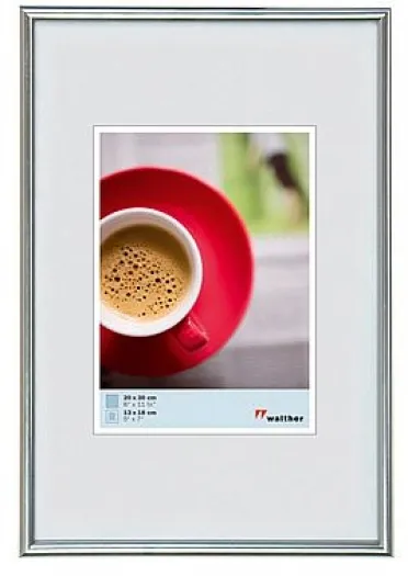 Walther Kunststoffrahmen KS040H Galeria 30x40cm silber