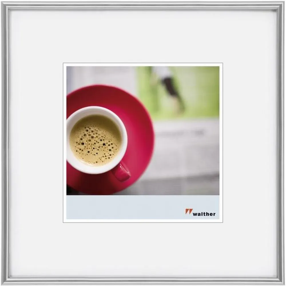Walther Kunststoffrahmen KS440H Galeria 40x40cm silber