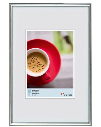 Walther Kunststoffrahmen KS835H Galeria 28x35cm silber