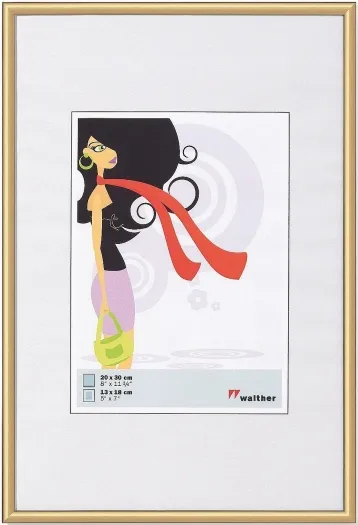 Walther Kunststoffrahmen KV025G New Lifestyle 20x25cm gold