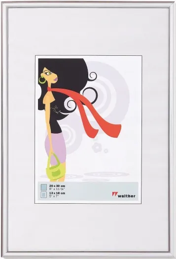 Walther Kunststoffrahmen KV025S New Lifestyle 20x25cm silber