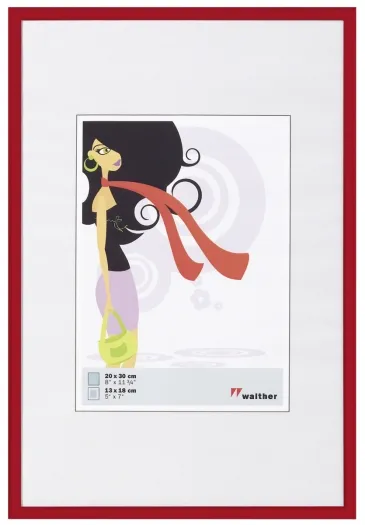 Walther Kunststoffrahmen KV030R New Lifestyle 20x30cm rot