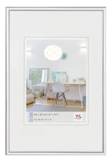 Walther Kunststoffrahmen KV030S New Lifestyle 20x30cm silber