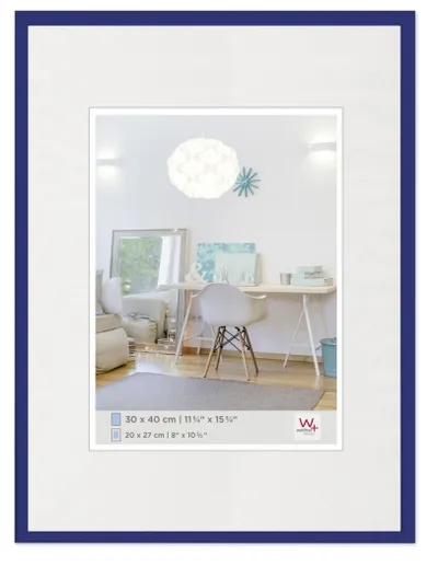 Walther Kunststoffrahmen KV040L New Lifestyle 30x40cm blau