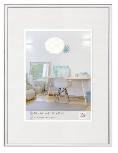 Walther Kunststoffrahmen KV040S New Lifestyle 30x40cm silber