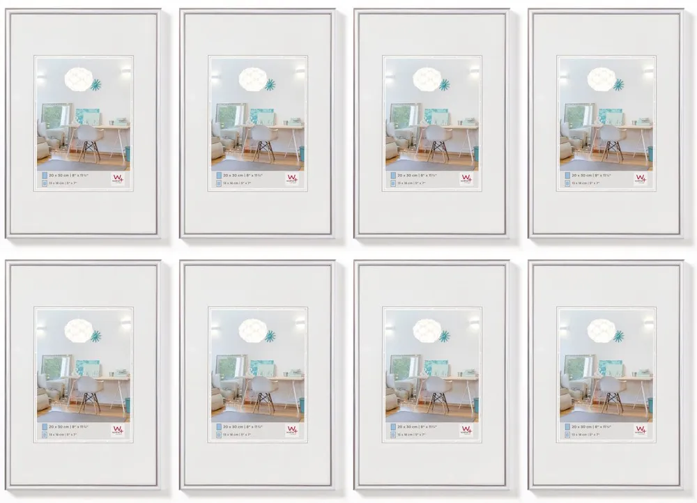 Walther KV040S New Lifestyle 30x40cm silber 8er Pack