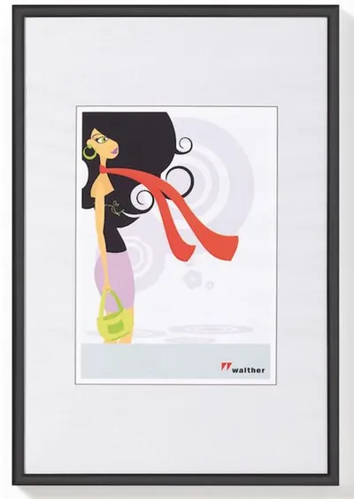 Walther Kunststoffrahmen KV045B New Lifestyle 30x45cm schwarz
