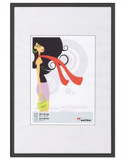 Walther Kunststoffrahmen KV050B New Lifestyle 40x50cm schwarz